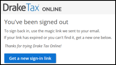 Get a new sign-in link.